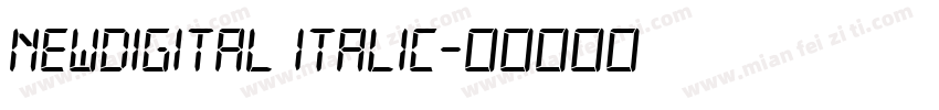 NewDigital Italic字体转换